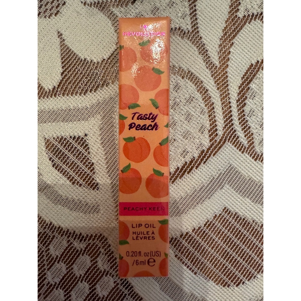 I Heart Revolution Tasty Peach Lip Oil Peachy Keen Softly Tinted Scented 6ml